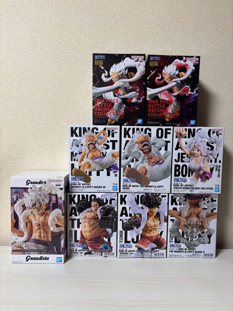 ワンピース　フィギュア　キングオブアーティスト　ルフィ　ボニー　ギア5 ニカ