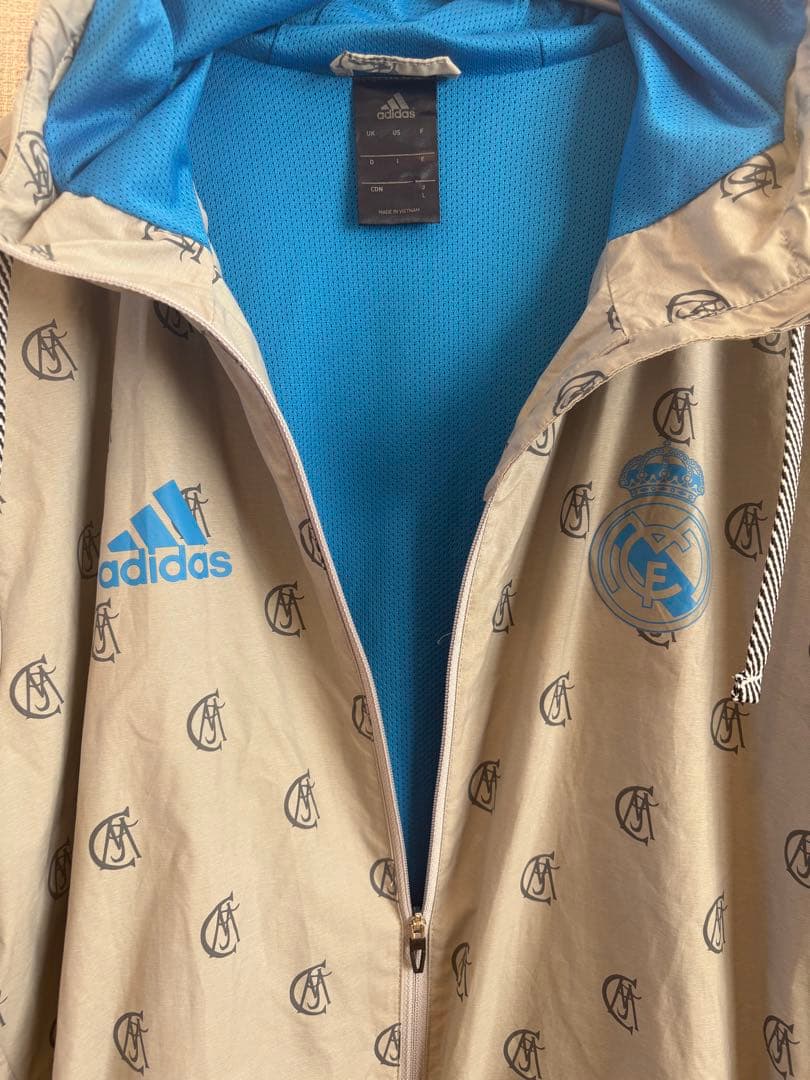 【希少】adidas レアル・マドリード　ウィンドブレーカー　Lサイズ