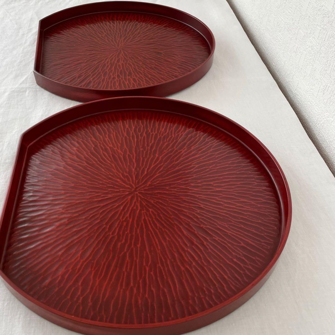 鎌倉彫 半月盆 5客セット