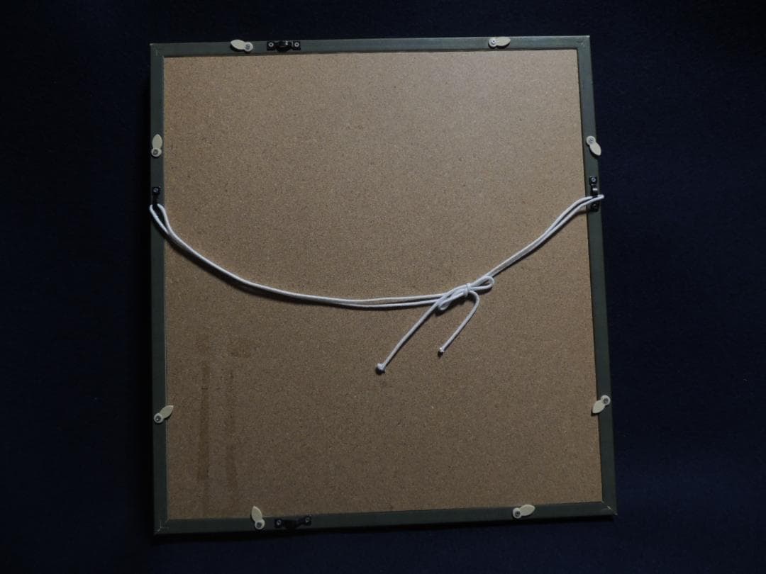 色紙、額装「天女？観音？図」中村青田、日展審査員＞仏教、仏像、肉筆