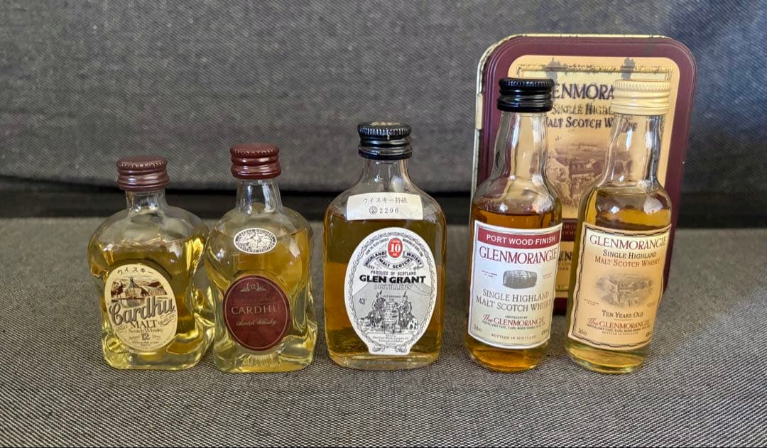 グレングラント10年 カーデュ12年など　ミニボトル5本セット