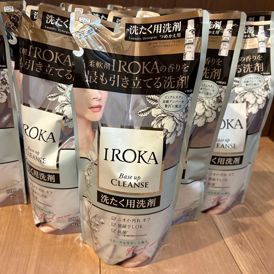 IROKA イロカ　洗濯用洗剤　つめかえ用　ベースアップ　クレンズ　iroka
