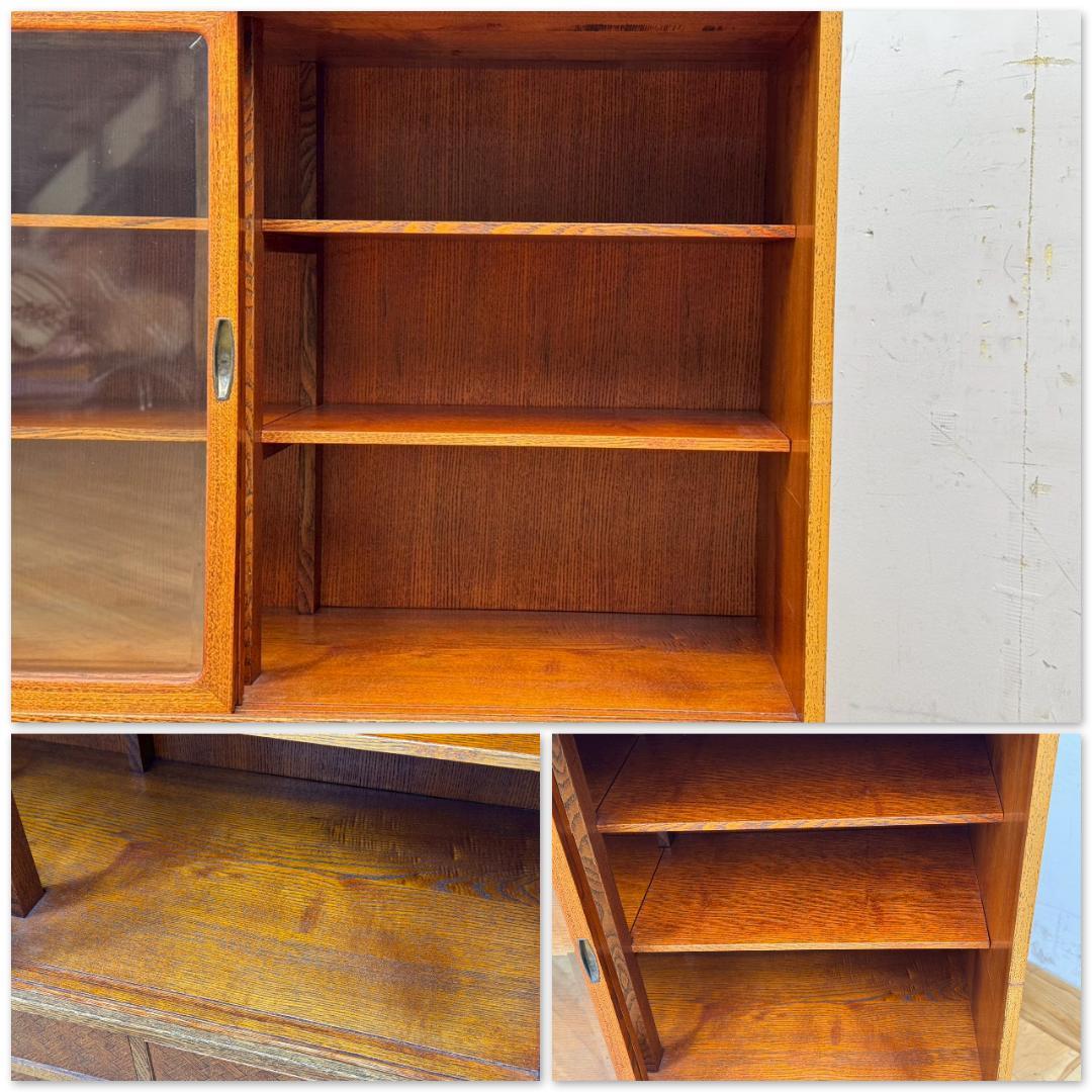 H1513☆美品☆棚　和家具　茶棚　和箪笥　昭和レトロ　食器棚　水屋箪笥　和風