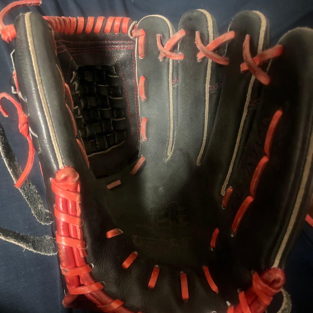 UPSET 野球グローブ 黒/赤