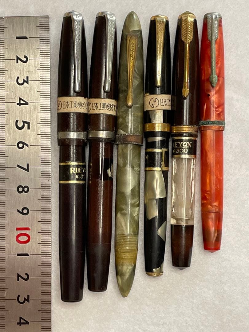 未使用品　古い万年筆×6点 RIEYON他　ジャンク品
