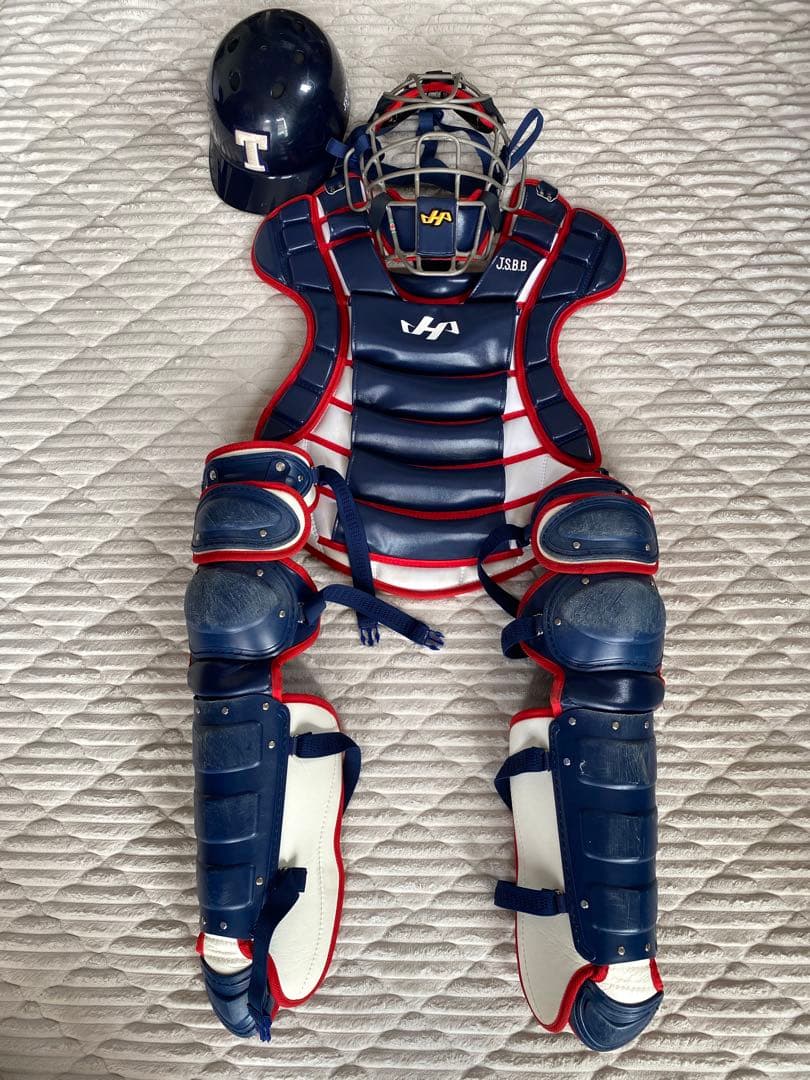 ハタケヤマ　軟式　キャッチャー防具セット　カバン付き