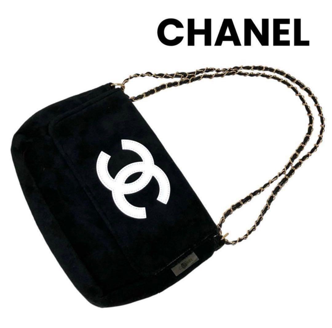 CHANEL ショルダーバッグ　パイル　チェーン　ノベルティ