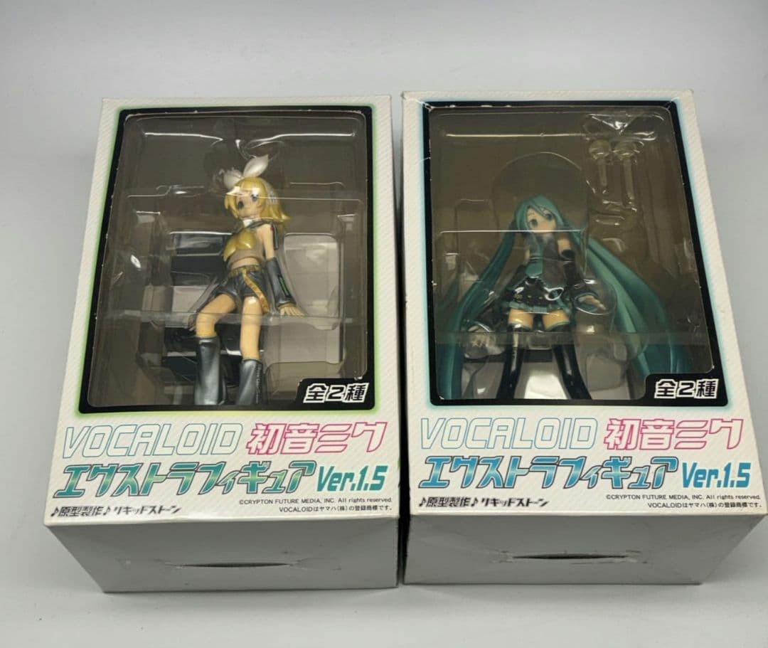 VOCALOID　初音ミク　鏡音りん　エクストラフィギュア Ver.1.5　2種