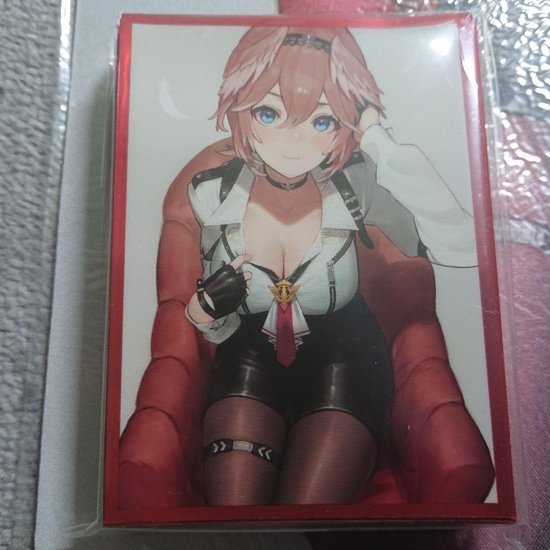 α1 ホロライブ 胸元&チョーカ&白背景 鷹嶺ルイ スリーブ&プレイマット