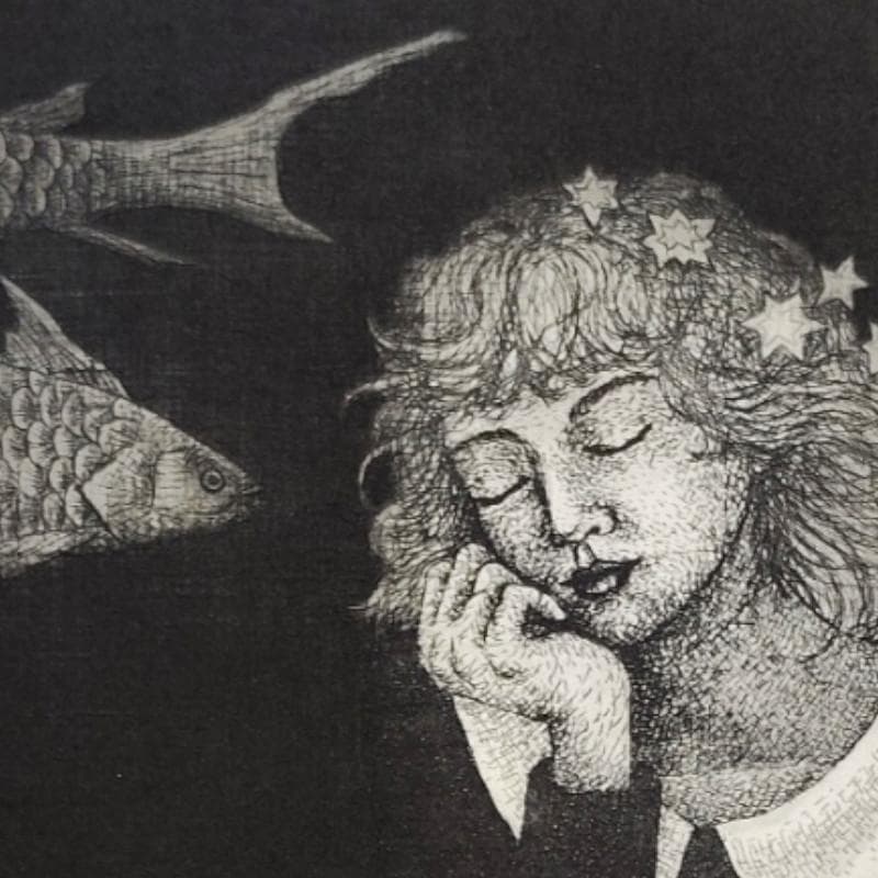 ☆早川 尚☆「ーゆめ－」銅板画　八ツサイズ　ED20/150　未使用!