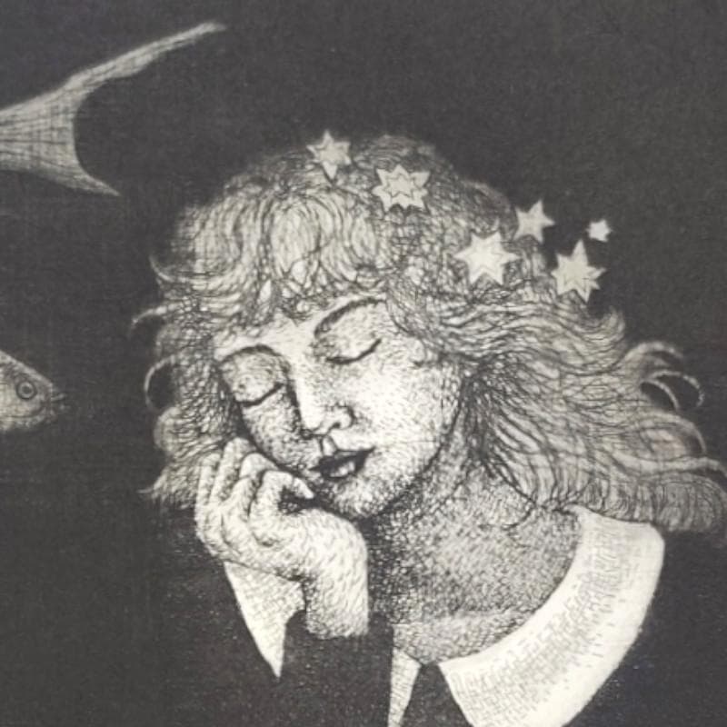 ☆早川 尚☆「ーゆめ－」銅板画　八ツサイズ　ED20/150　未使用!