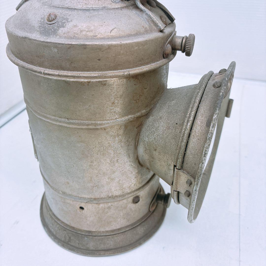 古い 鉄道用 カンテラ 合図灯 ランタン 金属製 レンズ付き 手持ち式 照明