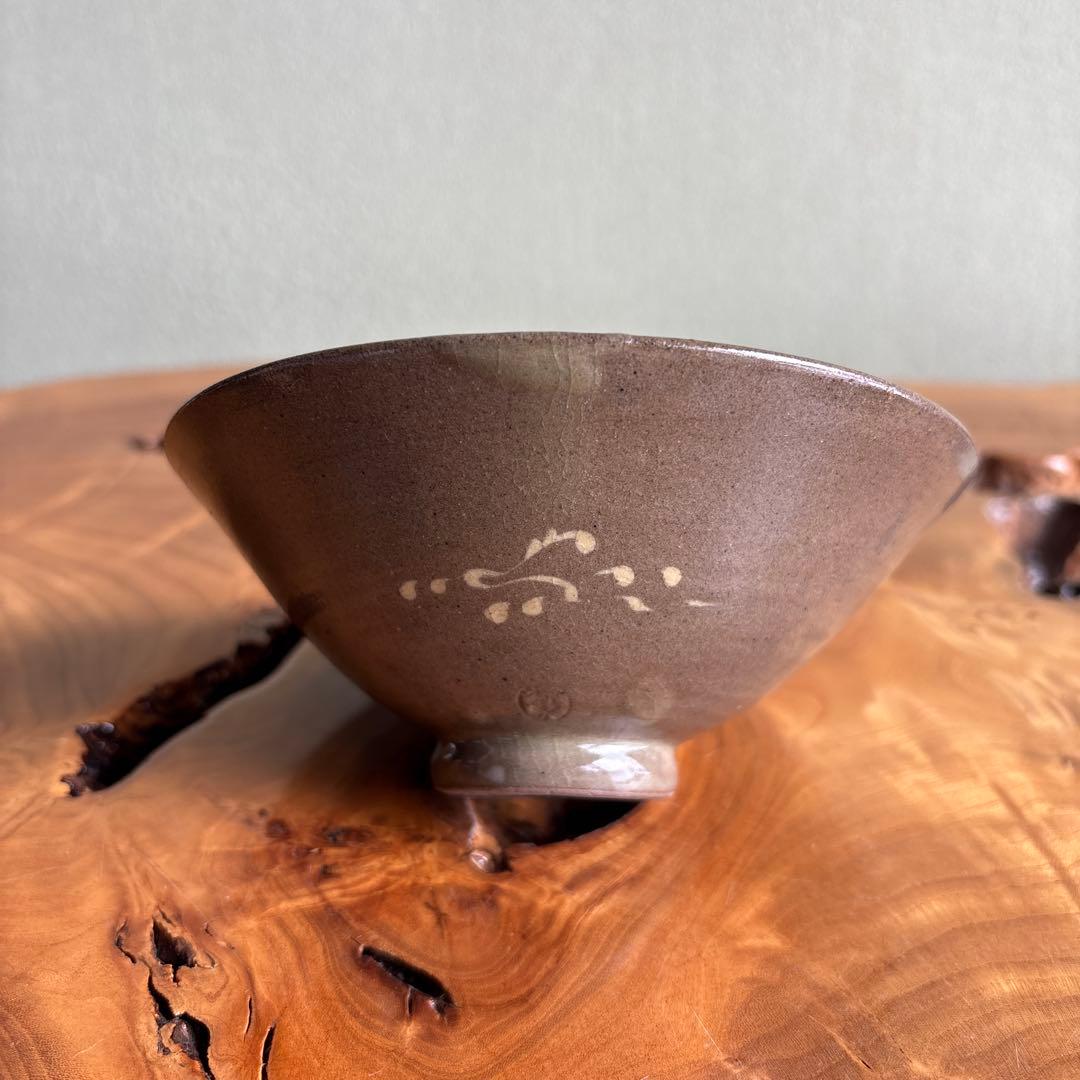 韓国人間文化財 池順鐸 高麗茶碗 平茶碗 抹茶碗 茶道具 共箱(166)