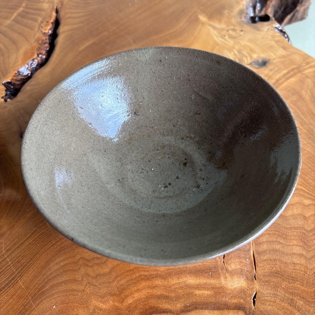 韓国人間文化財 池順鐸 高麗茶碗 平茶碗 抹茶碗 茶道具 共箱(166)