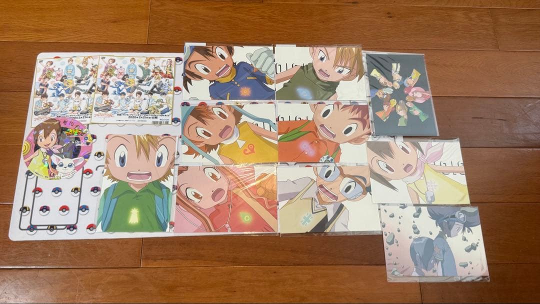 お台場メモリアル追加　デジモンアドベンチャー　非売品　色紙クリアファイルポスカ