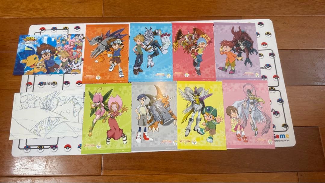お台場メモリアル追加　デジモンアドベンチャー　非売品　色紙クリアファイルポスカ