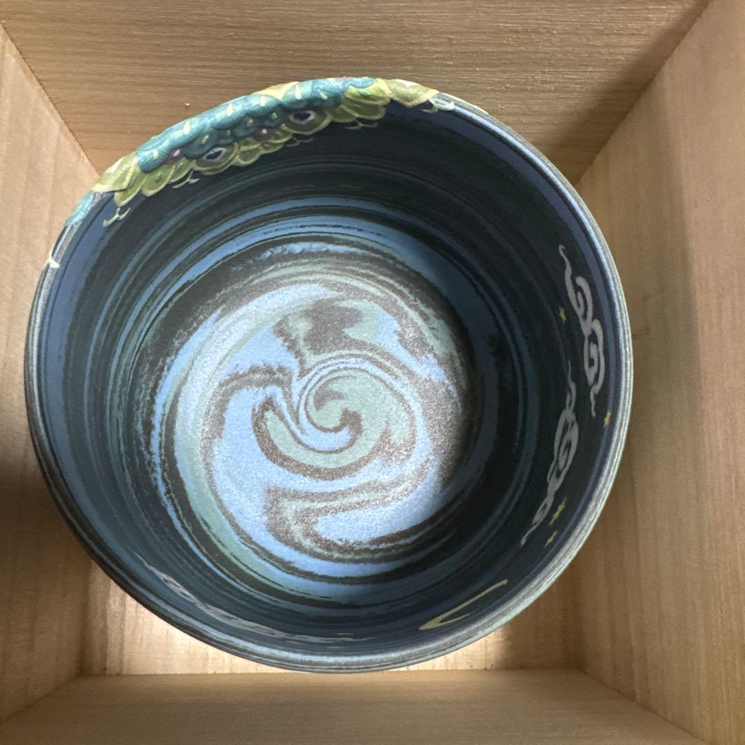 小林佐和子　茶碗　孔雀