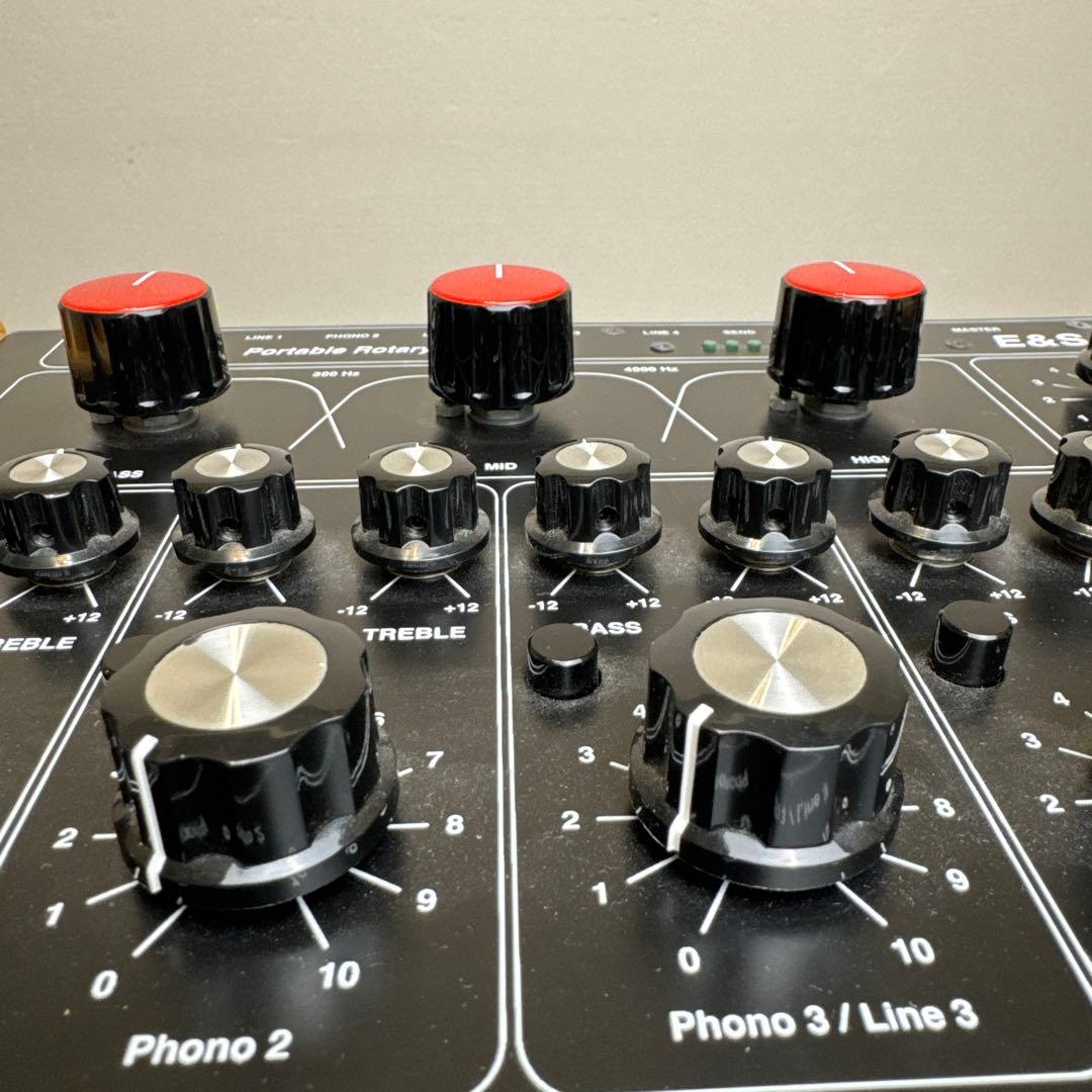 希少E&S DJR-400FX 名機ロータリーミキサー 赤GSAノブ 木製パネル