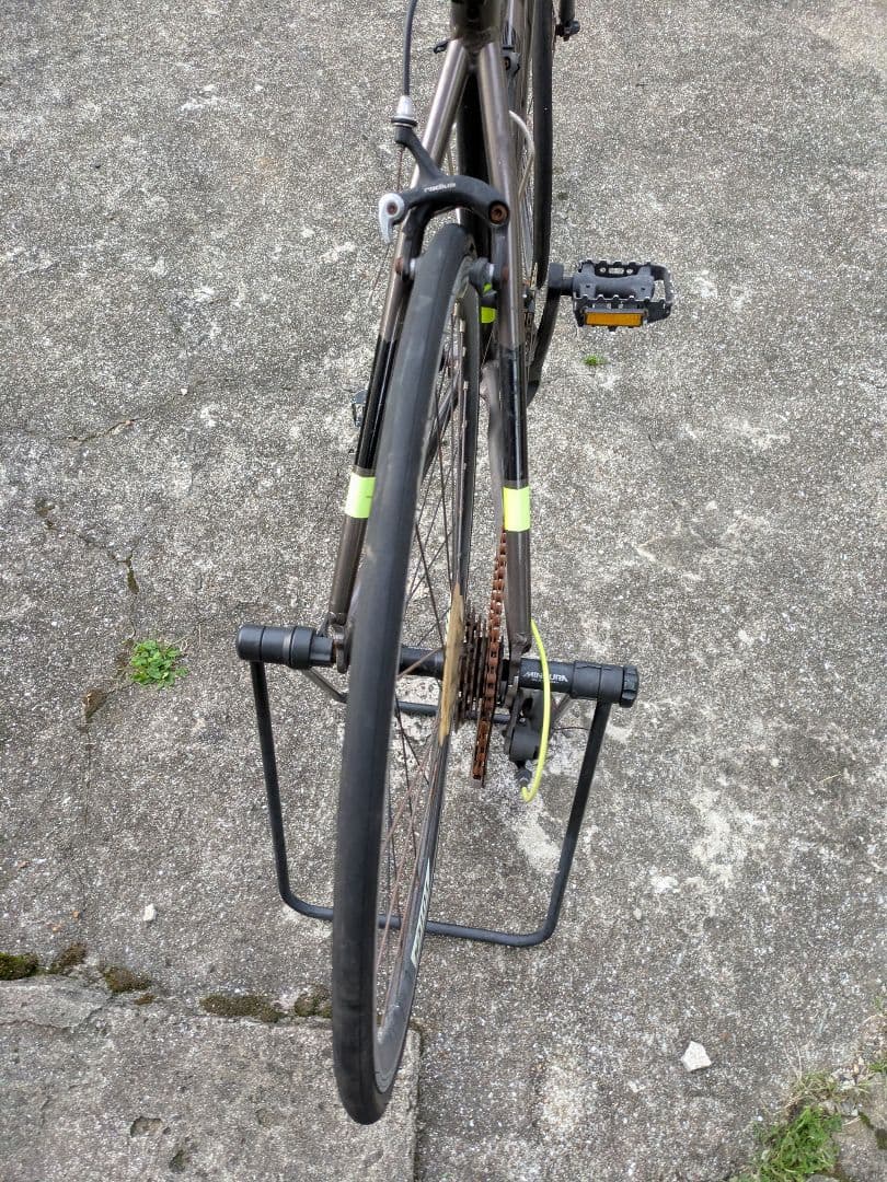 TOTEM ロードバイク グレー/イエロー アルミ製