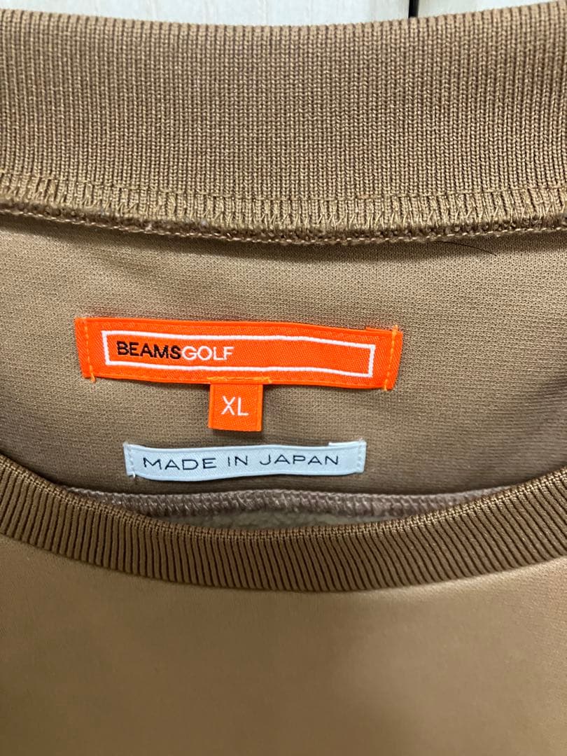 BEAMS GOLF XL ハイゲージフリース 切り替え プルオーバー　ビームス