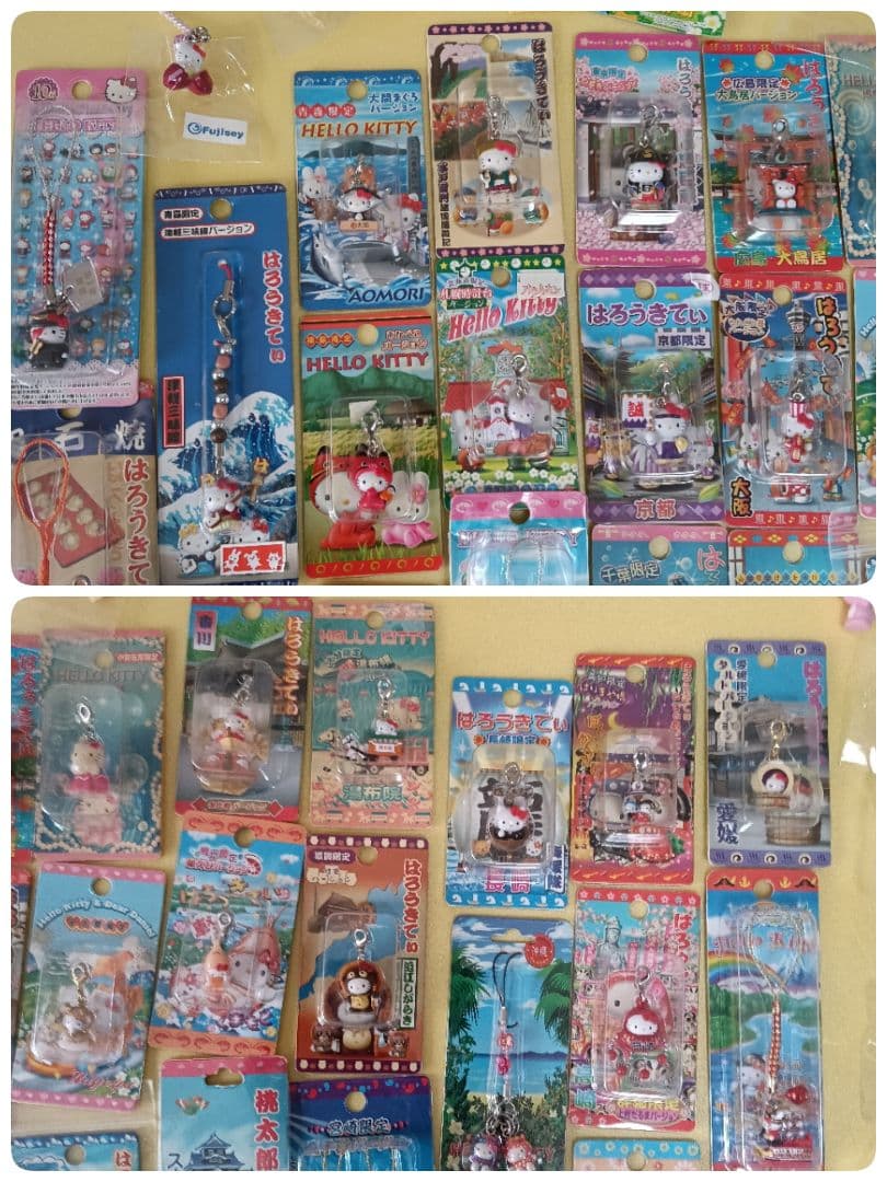 E ご当地ハローキティファスナーストラップなど日本全国47都道府県制覇！＋１個