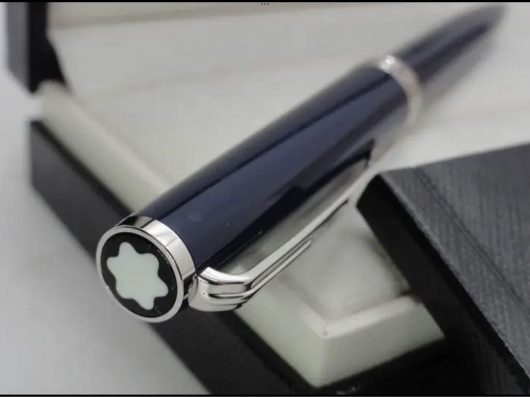 モンブラン　未使用に近い美逸品！PIX★No114809★ダークブルー＆プラチナ