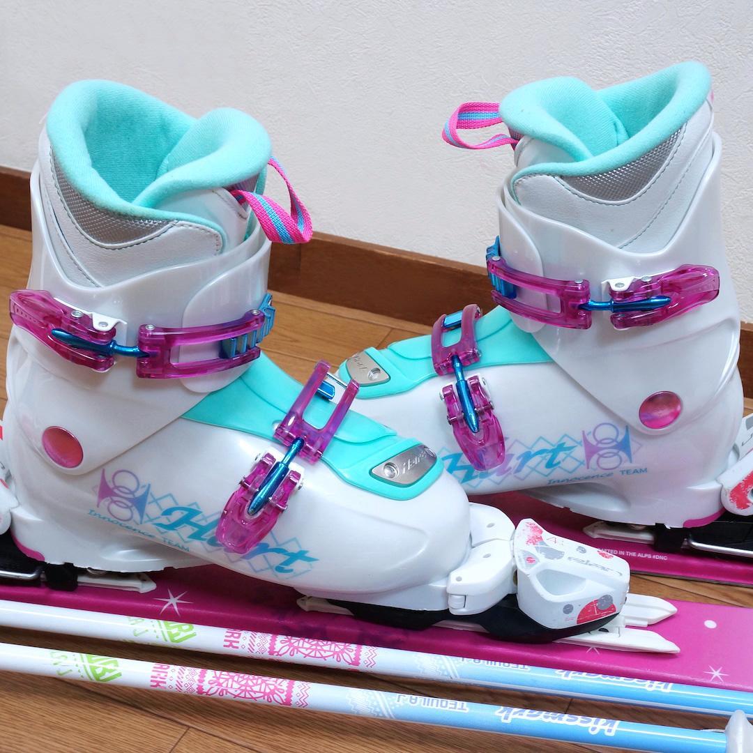 メンテ済 130cm 靴23cm ELAN カービングスキーセット