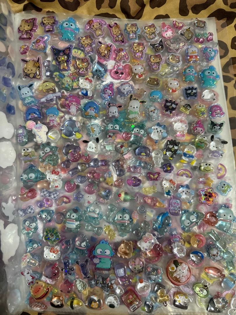 A4サイズシール帳 9P サンリオ ナカムラくん 日焼けキティ等 レアモノ多数