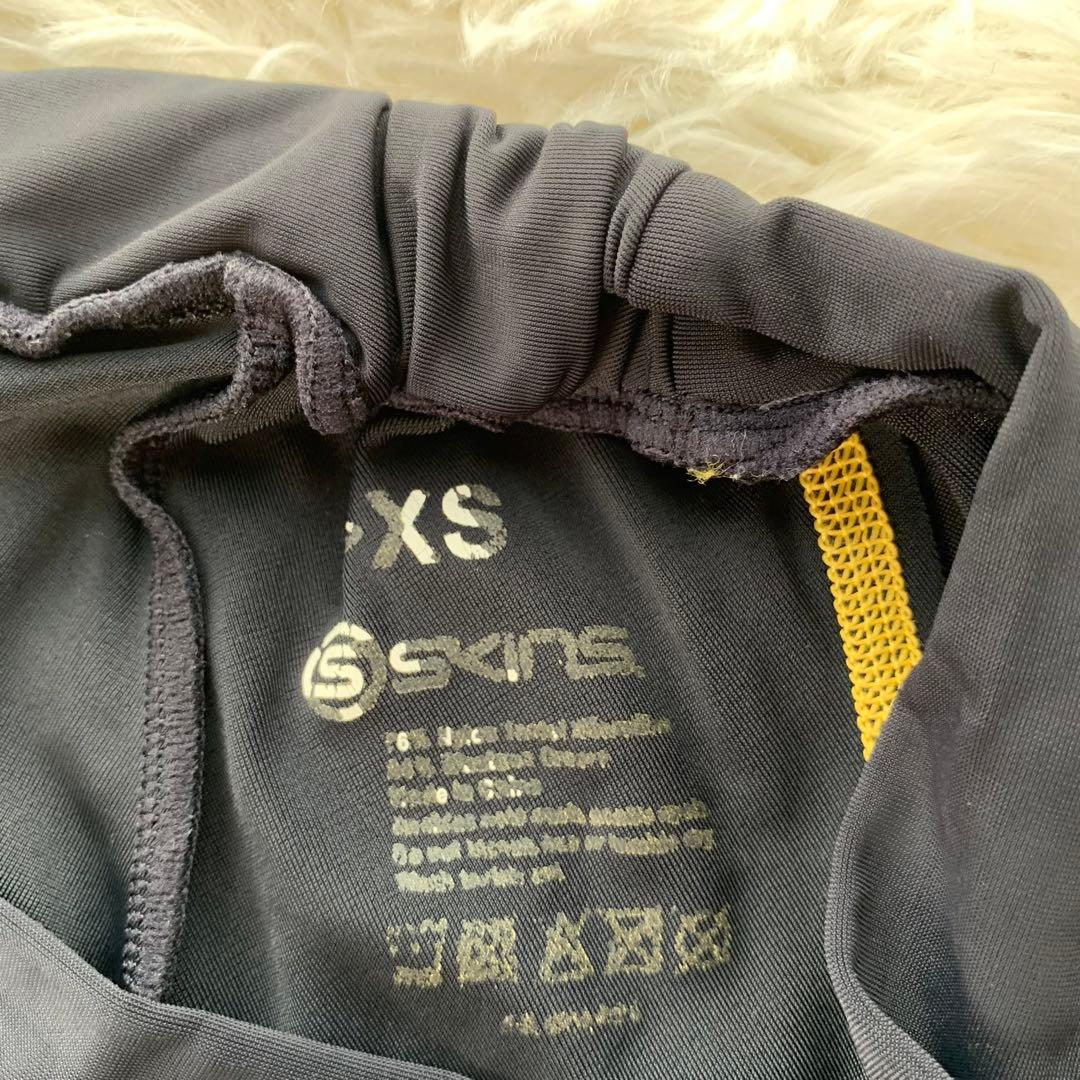 【人気】美品 SKINS サイクルウェア ロングタイツ 3点セット XS