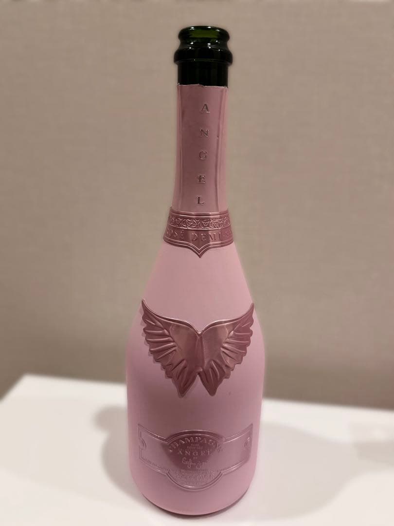 エンジェルシャンパン ドゥミセックロゼ ピンク ファータイプ 空瓶 ケース