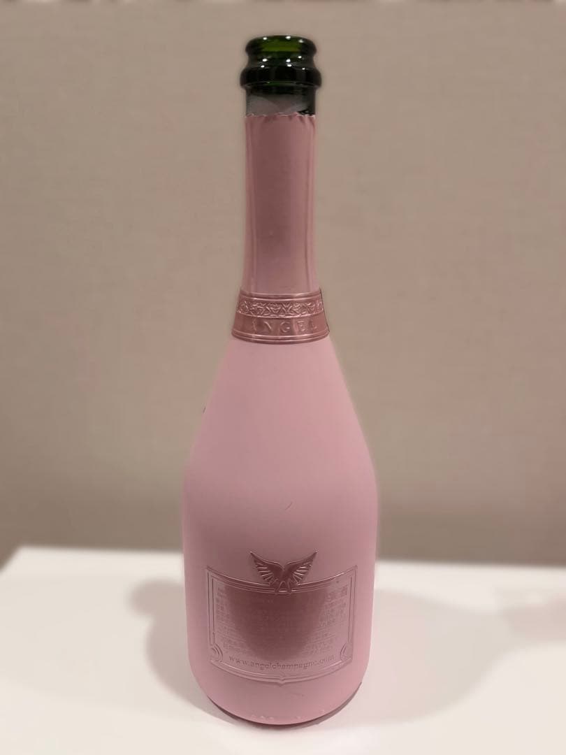 エンジェルシャンパン ドゥミセックロゼ ピンク ファータイプ 空瓶 ケース
