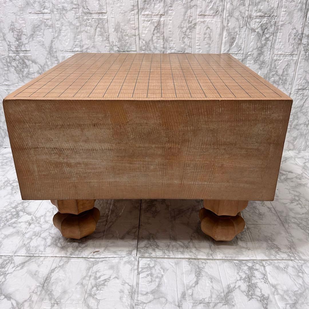 【美品】囲碁盤 天地柾目 5.6寸 脚付き へそ有 極厚 高級 碁石 ハマグリ