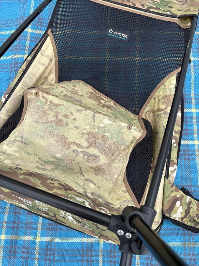 【美品】ヘリノックス サバンナチェア カモ柄