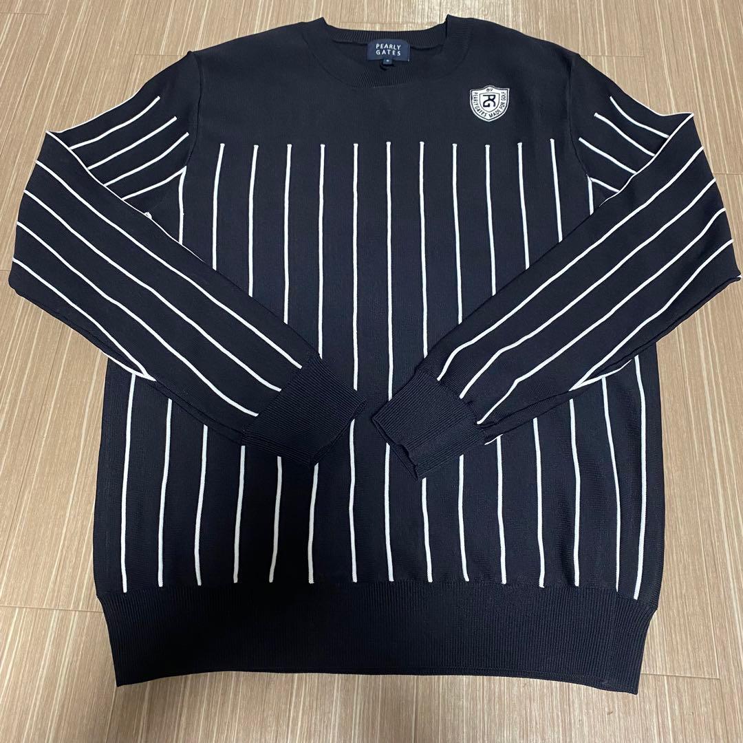 パーリーゲイツ　クルーネックニット　サイズL