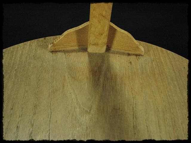 駒沢 利斎 利休好 桐 丸卓 棚物 茶道具 千家十職 指物師 共箱 f309