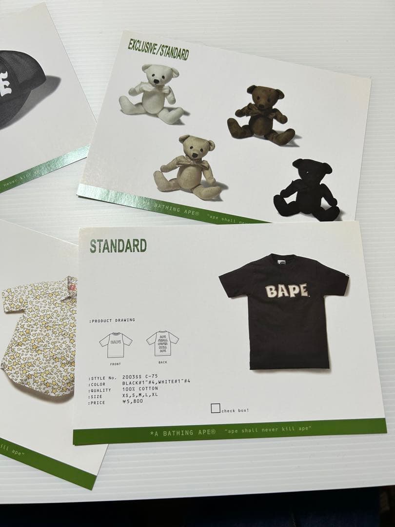 【激レア】A BATHING APE デザインスケッチ集