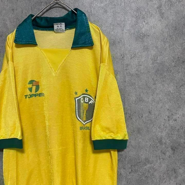 激レア　86 ブラジル代表　TOPPER ユニフォーム　メンズ　M サッカー