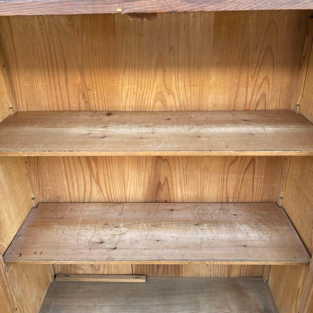 大正 昭和初期 時代物 本棚 食器棚 古家具 骨董品 店舗什器 インテリア