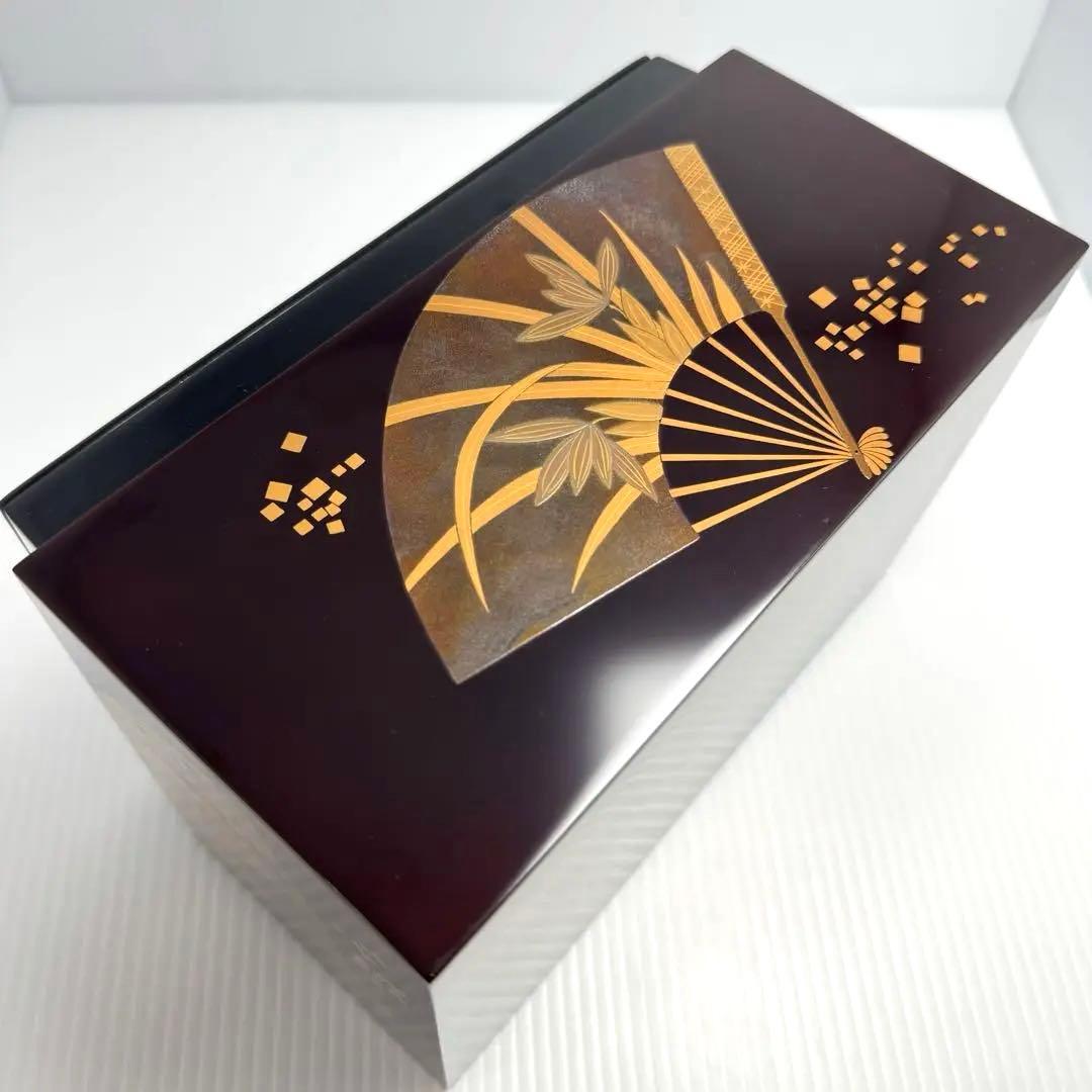 新品 輪島塗 蒔絵 茶箱 棗 香合 筒共箱 セット 漆器 漆 輪島漆器 和柄