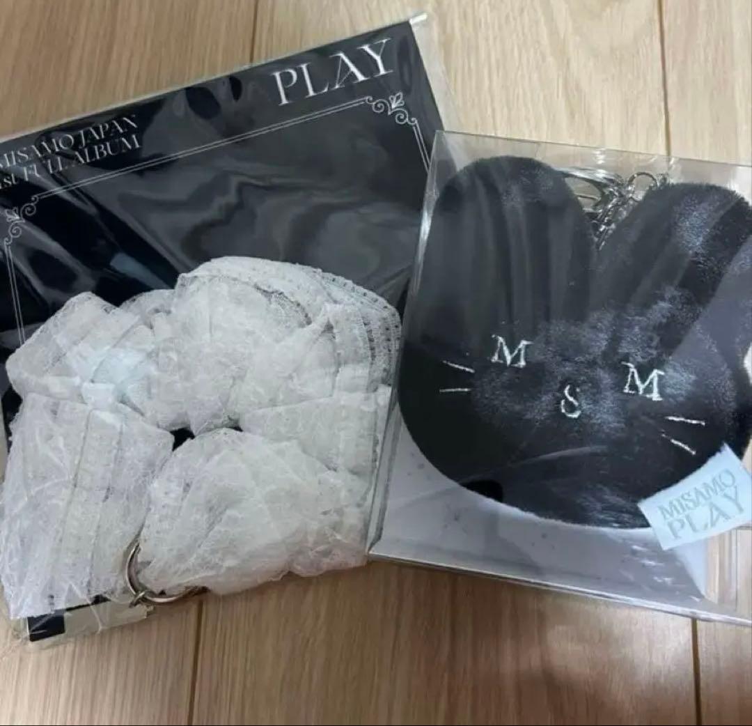 まま　スマホグリップ2点、シュシュ、うさぎマスコットキーホルダー