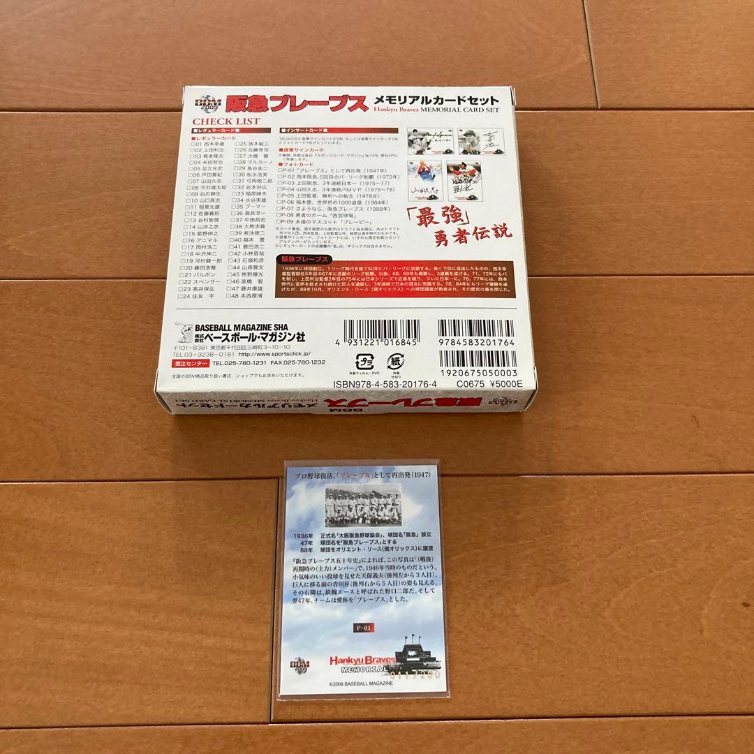 阪急ブレーブス　メモリアルカード