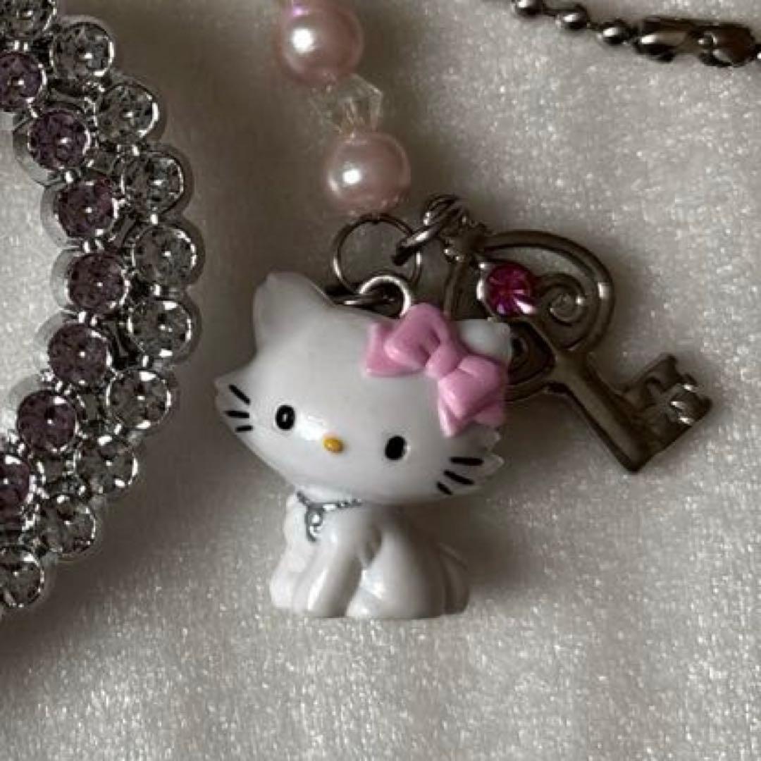 入手困難‼️チャーミーキティ♥️ハート型キーホルダー♡レトロ レア♪美品