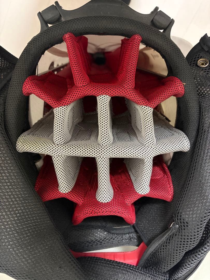 値下げ！！即配送！！！Nike キャディバッグ ホワイト/ブラック/レッド