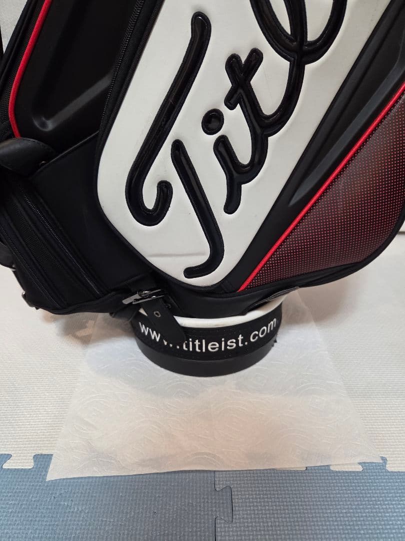 Titleist キャディバッグ 黒/赤/白