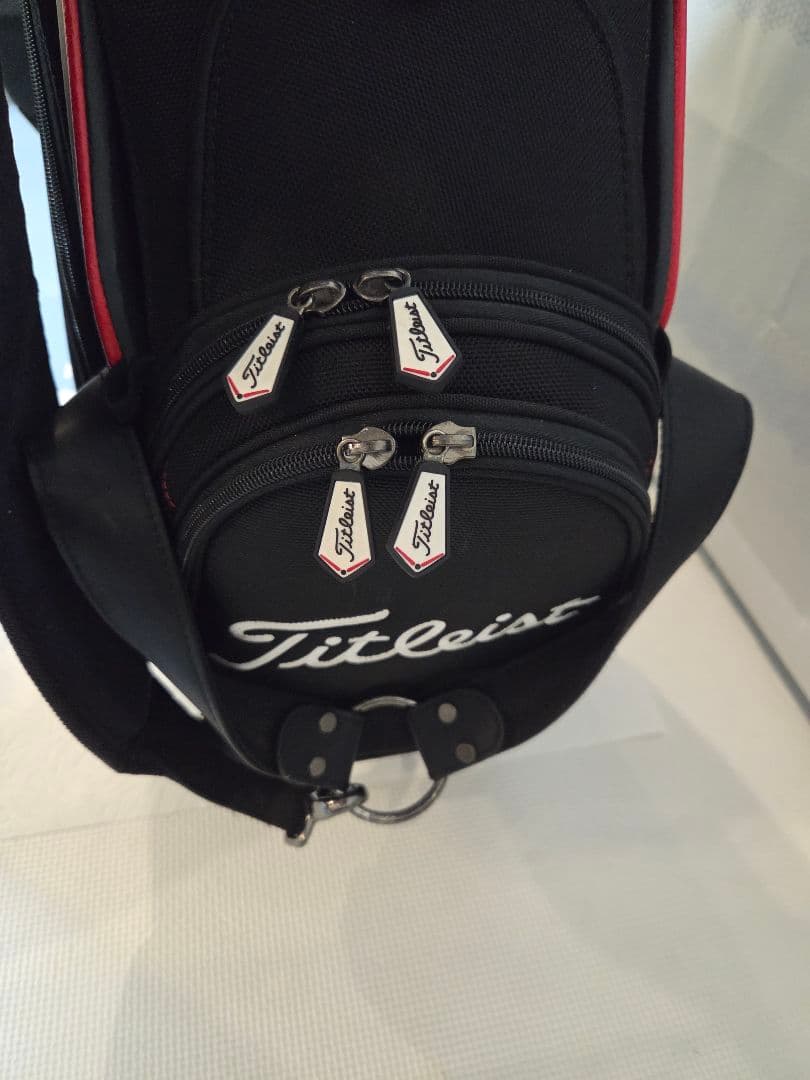 Titleist キャディバッグ 黒/赤/白
