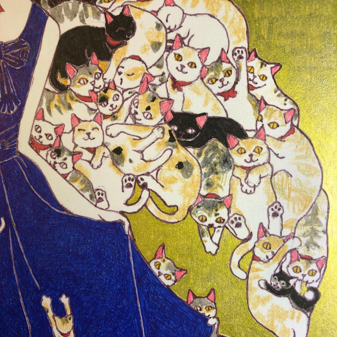 CAT WING 猫ノ翼【肉筆絵画】