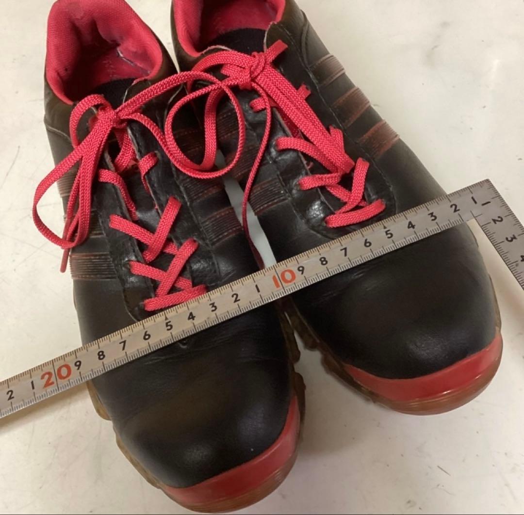 adidasゴルフシューズ25cm メンズ 汚れ有り スポーツ用（む99）