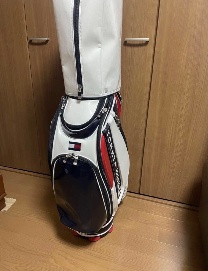 トミーヒルフィガー キャディバッグ +ヘッドカバーセット 中古品 送料無料