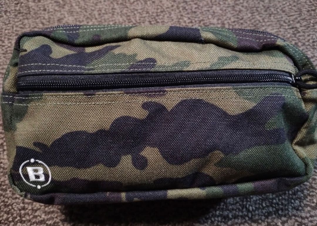 BRIEFING ブリーフィング カモフラージュ ジッパーポーチ
