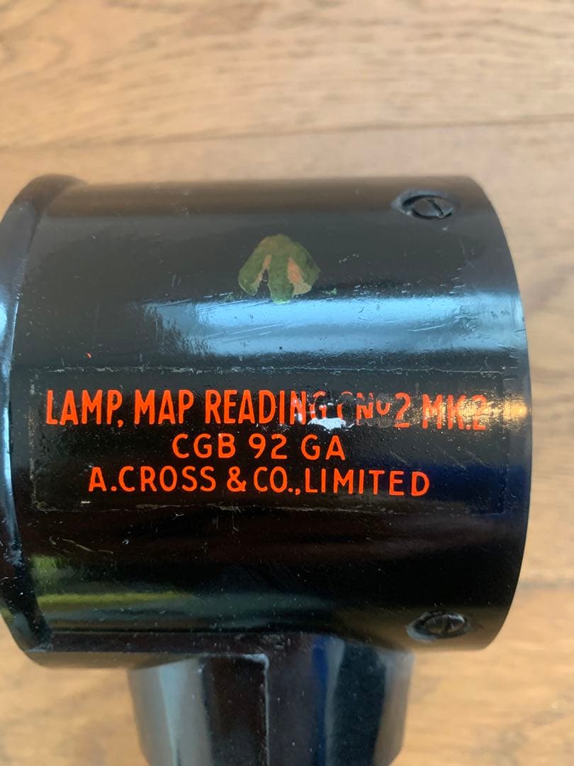 動作確認済 WWII 英国軍用 マップリーディングランプ Mk2 CGB92GA